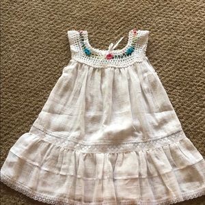 Girls Dress/tunic with crochet